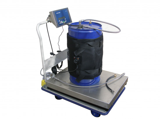 200L or 60L drum loading system with balance