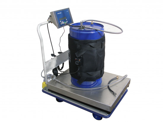 200L or 60L drum loading system with balance